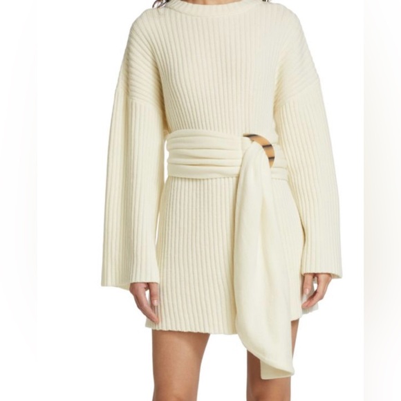 PIECE OF WHITE
Caitlin Belted Knit Mini Dress - Picture 5 of 10